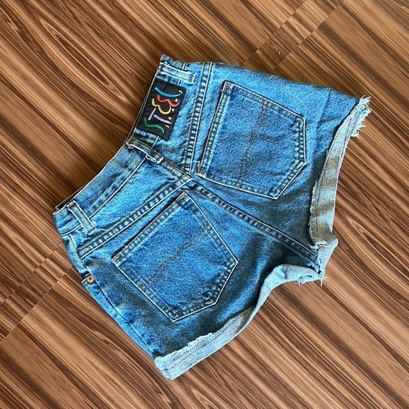 STEEL Jean Cut Off Shorts Size 7 - Picture 6 of 9